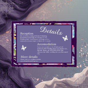 lavender watercolor wildflower greenery foliage  enclosure card