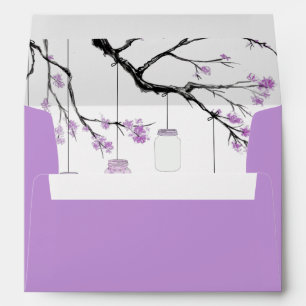 Lavender Wedding Envelope