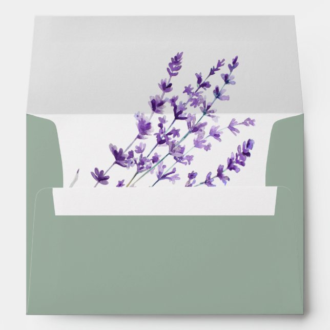 Lavender Wedding Envelopes (Back (Bottom))