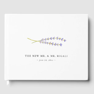 Lavender Wedding Guest Book Ideas