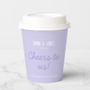 Lavender Wedding Paper cups