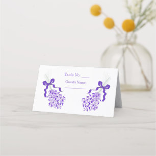 Lavender Wedding Place Card