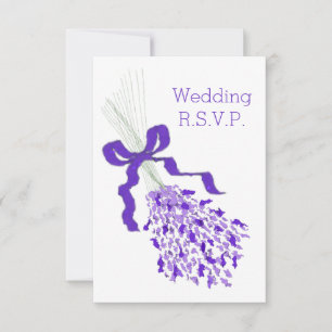 Lavender Wedding RSVP Card