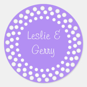 Lavender Wedding Shower Sticker