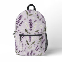 Lavender Whispers – All-Over Folk Botanical Print