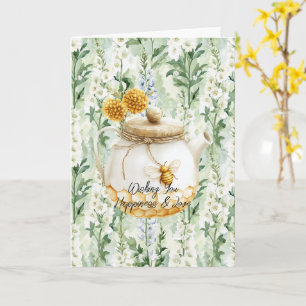 Lavender White Delphinium Flowers Bridal Shower Card