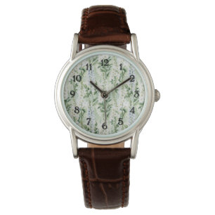 Lavender White Delphinium Flowers Watch