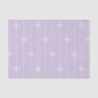 Lavender & White Stripe Geometric Pattern Tissue Paper