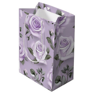 Lavender & white wedding gift bag