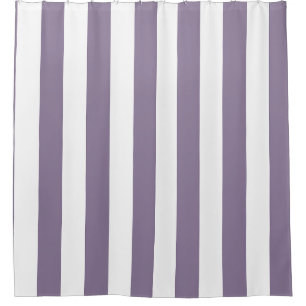 Lavender Wide Deckchair Stripe Shower Curtain