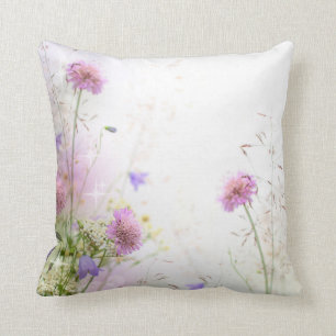 Lavender Wild Flowers Pool Throw Couch Pillow