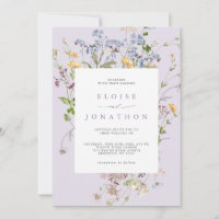 Lavender Wildflower Meadow Garden detail Wedding