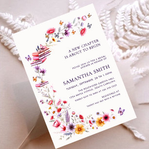 Lavender Wildflower New Chapter Bridal Shower Invitation