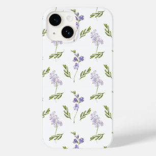 Lavender Wildflower Watercolor Floral Pattern Case-Mate iPhone 14 Case