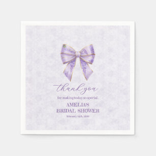 Lavender Wisteria Ribbon – Japanese-Inspired Napkin