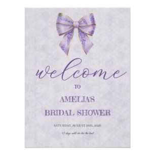Lavender Wisteria Ribbon – Japanese-Inspired Poster