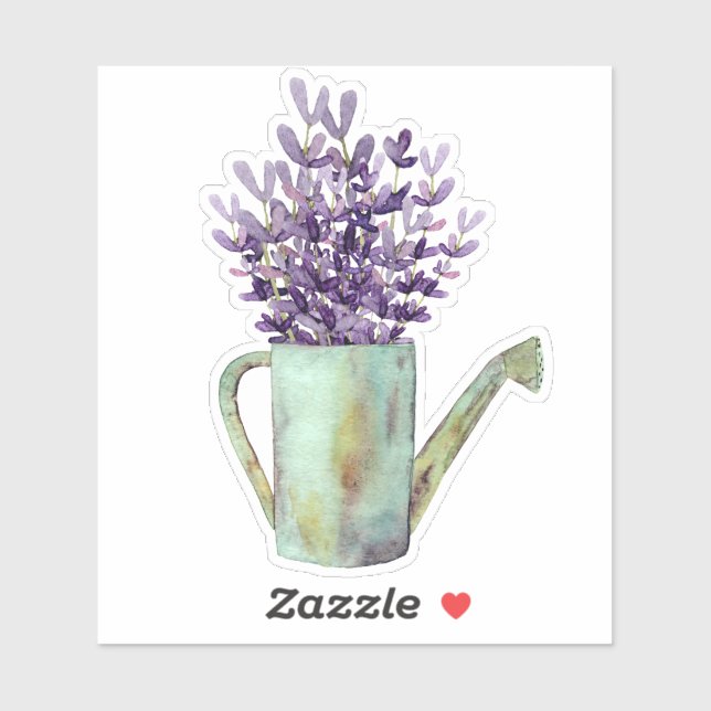Lavender  with Rustic Watering Can  (Sheet)
