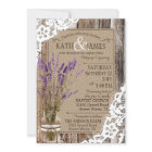 Lavender Wood Lace Rustic Wedding