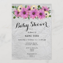 Lavender & Yellow Daisies Baby Shower