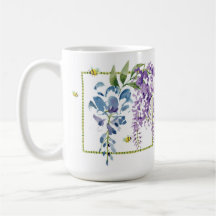 Lavender Yellow Flowers Classic Mug, 15 oz