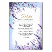 Lavenders And Blue Elegant Floral Details