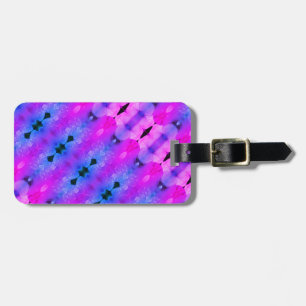 Lavenders Ikat Pouf Miami Luggage Tag