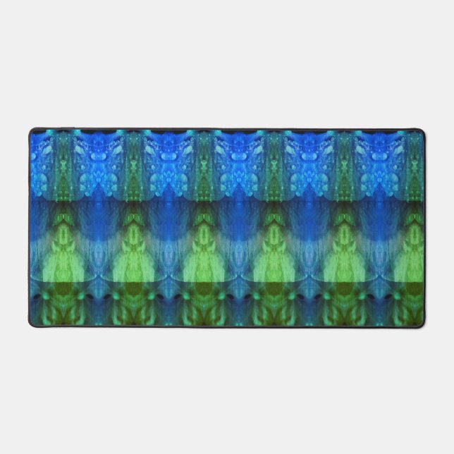 Lavenders X GL Ikat 13  Desk Mat (Front)