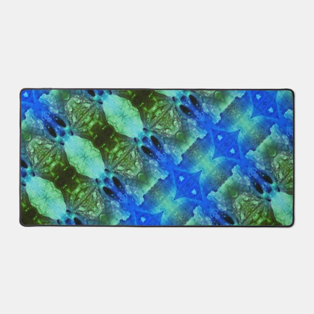 Lavenders X GL Ikat 6  Desk Mat (Front)