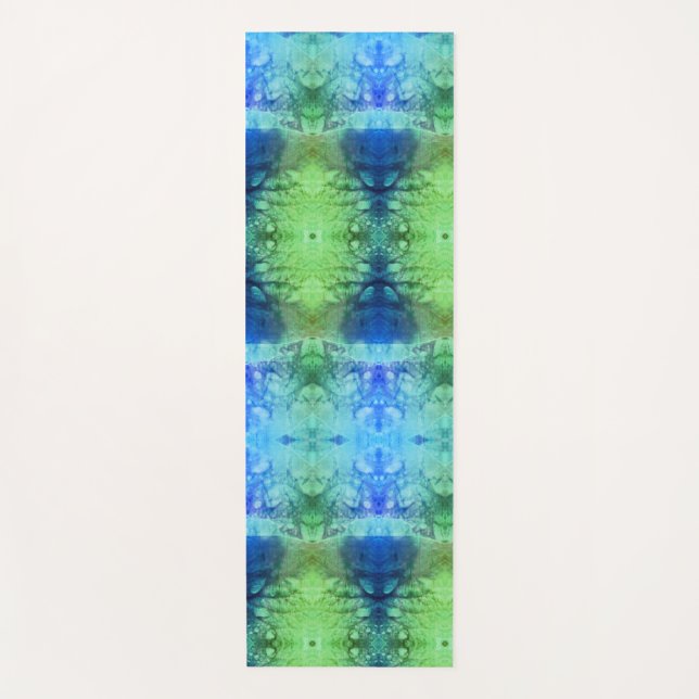 Lavenders X GL Ikat 8  Yoga Mat (Front)