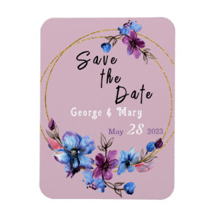 Lavendra Circle Wedding Magnet