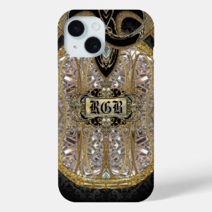 Laventel Elegant  Monogram iPhone 15 Case