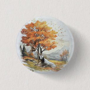 "Laverack" The English Setter hunting 3 Cm Round Badge