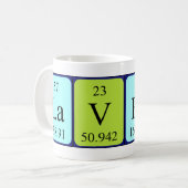 Laverna periodic table name mug (Front Left)