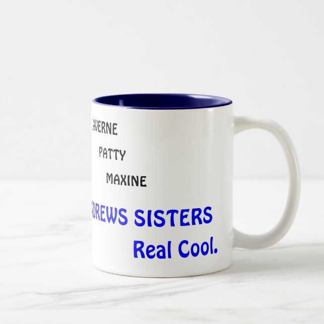 LAVERNE, PATTY, MAXINE, THE ANDREWS SISTERS, No... Two-Tone Coffee Mug (Right)