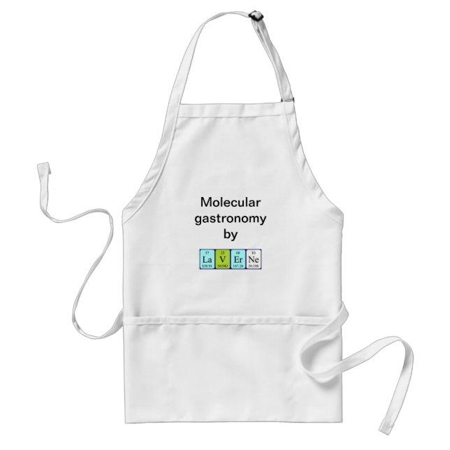Laverne periodic table name apron (Front)