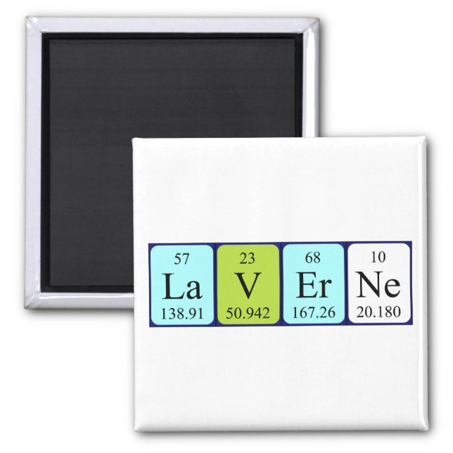Laverne periodic table name magnet (Front)