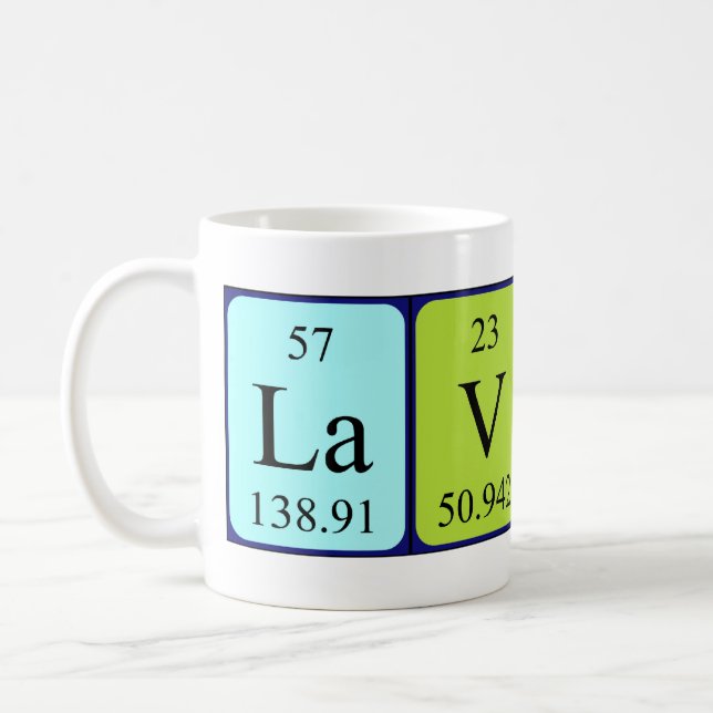 Laverne periodic table name mug (Left)