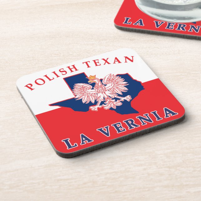 LaVernia Polish Texan Coaster (Left Side)