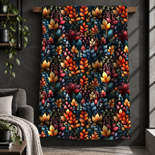 Lavish Colourful Leaves Wedding Celebration Blanke Sherpa Blanket