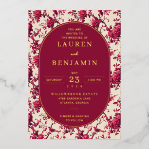 Lavish Crimson Blooms Wedding