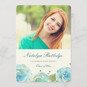 Lavish Florals Graduation Announcement