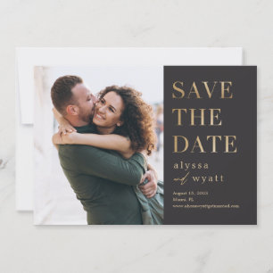 Lavish Glow Editable Colour Save The Date Card