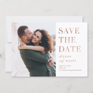 Lavish Glow Editable Colour Save The Date Card
