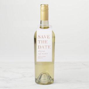 Lavish Glow Save The Date Bottle Tag