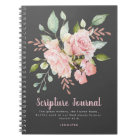 Lavish Pink Roses Personalised Scripture Journal