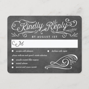 Lavish Scrolls Editable Colour Wedding RSVP Card