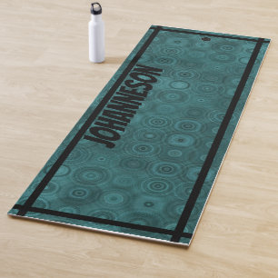 LavishlyOn 2 Sided Print Men's Monogram Gears Yoga Mat