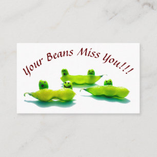 LavishlyOn Beans Attendance /Miss You Card