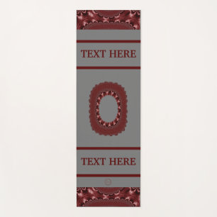 LavishlyOn City State School Business Red Letter O Yoga Mat