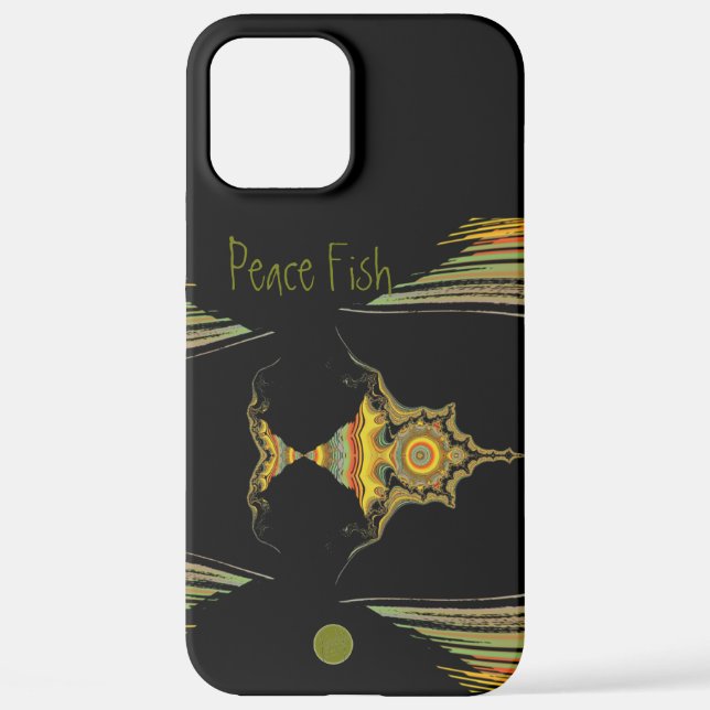 LavishlyOn Multi-Coloured Peace Fish Case-Mate iPhone Case (Back)